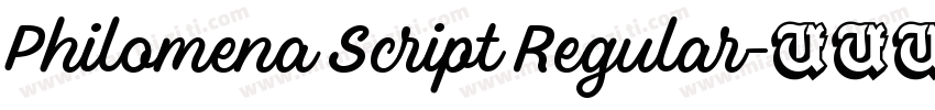 Philomena Script Regular字体转换